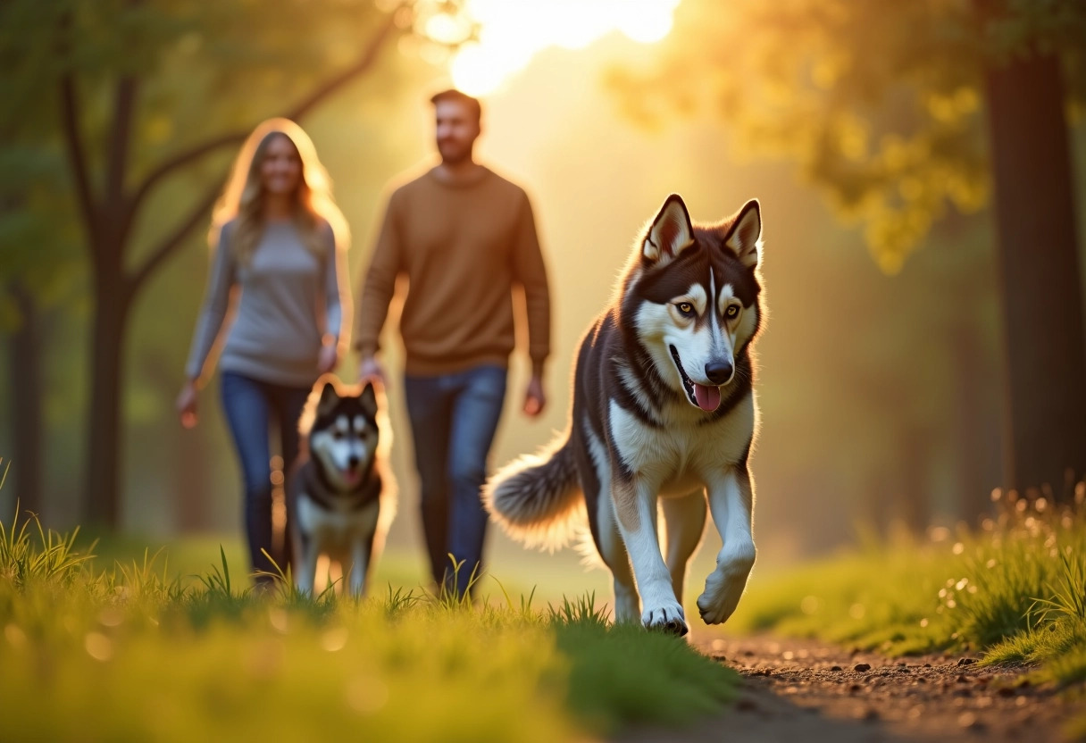 croisé husky berger allemand